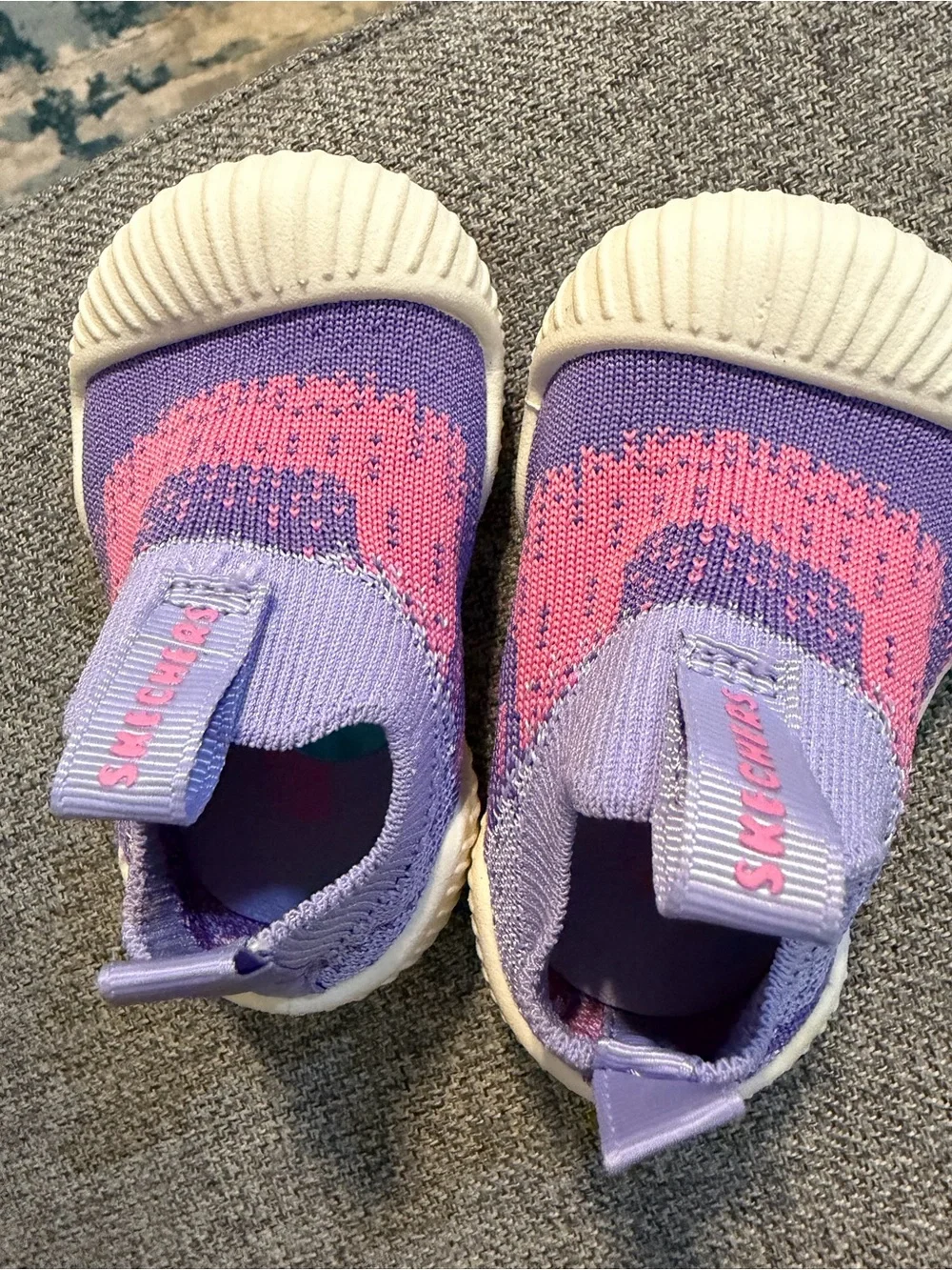 Skechers Little Explorers Kids Slip-On Water Shoes Purple and Pink VGUC